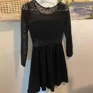 H&M Lacey Black Dress